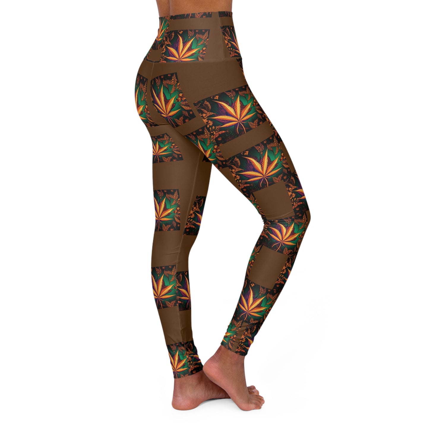 Fall High Waisted Yoga Leggings