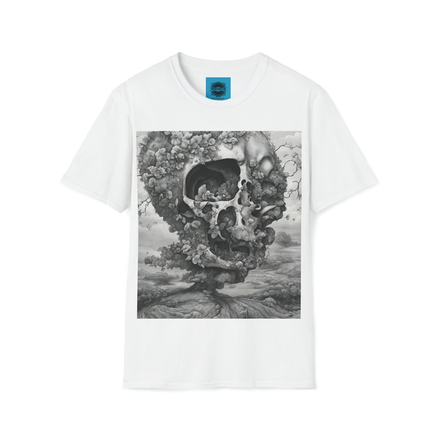 Tree skull Unisex Softstyle T-Shirt