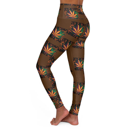 Fall High Waisted Yoga Leggings