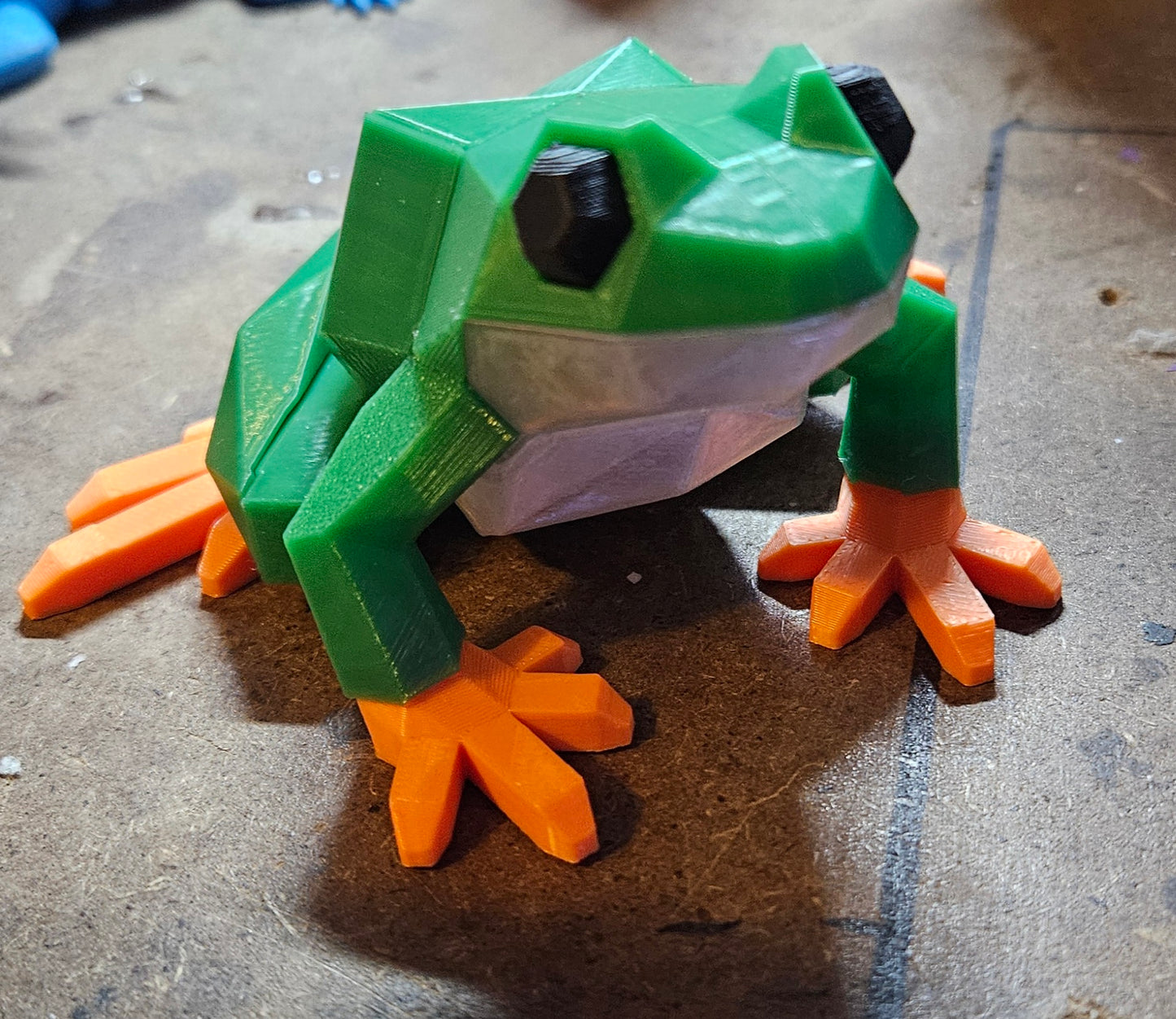 Frog puzzle 3d frog puzzle low poly frog