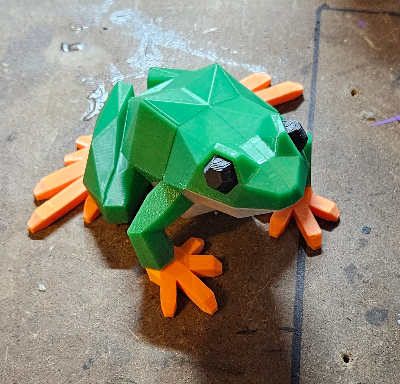 Frog puzzle 3d frog puzzle low poly frog