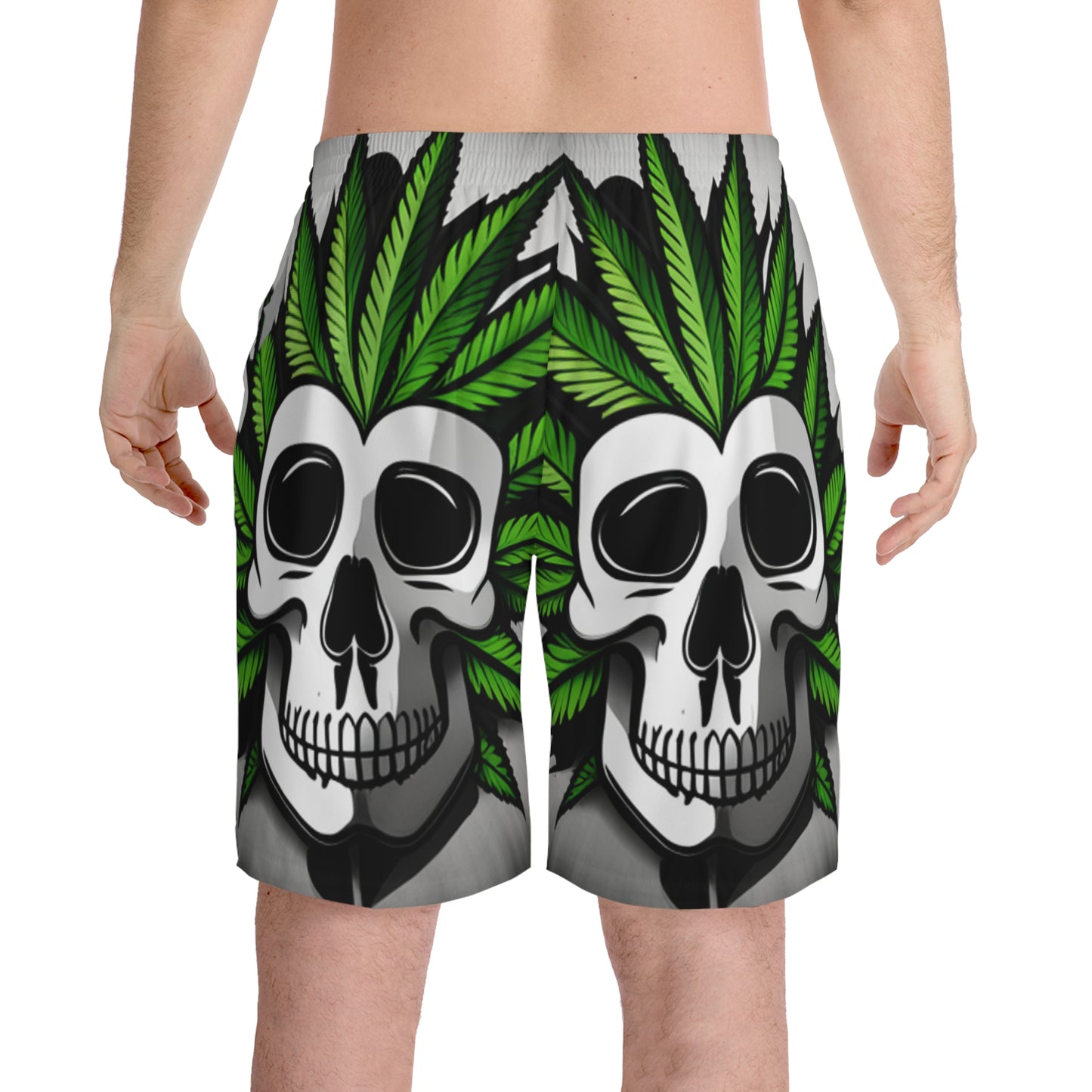 Men's leaf Elastic Beach Shorts