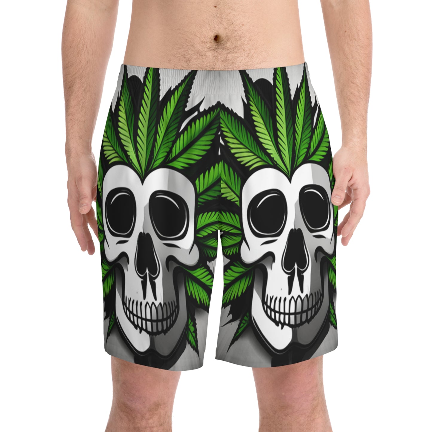 Men's leaf Elastic Beach Shorts