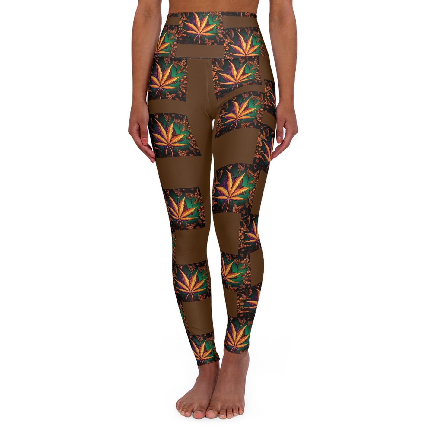 Fall High Waisted Yoga Leggings